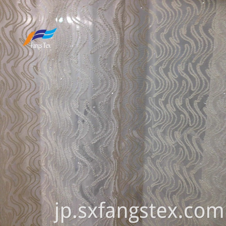 100% Polyester Embroidered Wide Voile Curtain Fabric